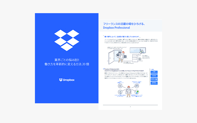 業界ごとの悩み別!! 働き方を革新的に変える方法20個”