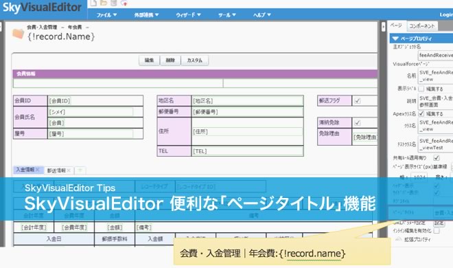 SkyVisualEditor　便利な「ページタイトル」機能